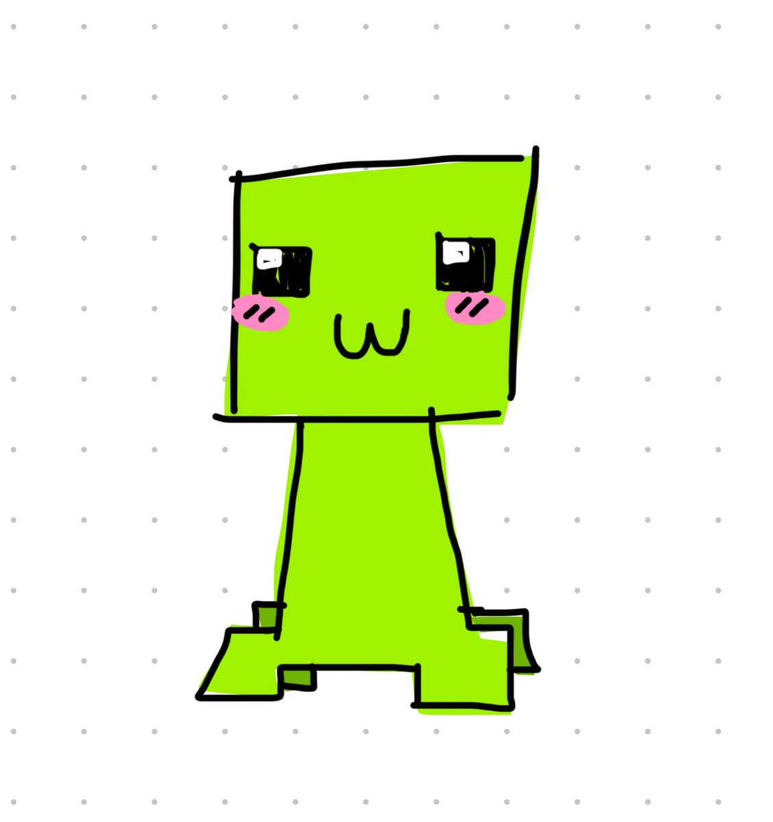 in3fin's tweet photo. this singular creeper i drew. he freaks me out ewww https://t.co/FG6mZtsuA0