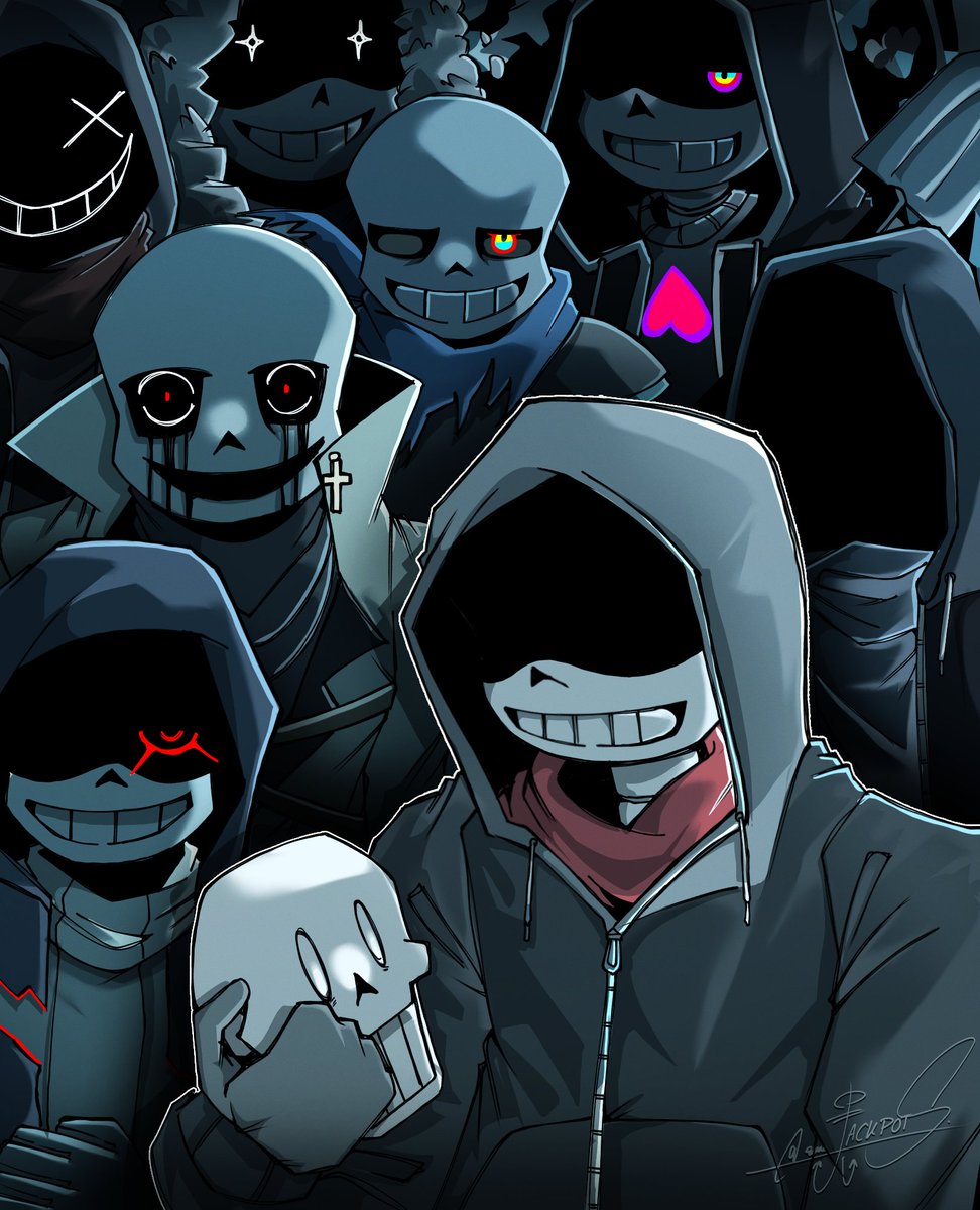 ifuckskeletons's tweet photo. Oh that me? Pure aura.

(+ spdust, idutshane, &amp; a guy nobody invited [undust])

#undertalelastcorridor #sansau #utmv https://t.co/B36gzrRSVf