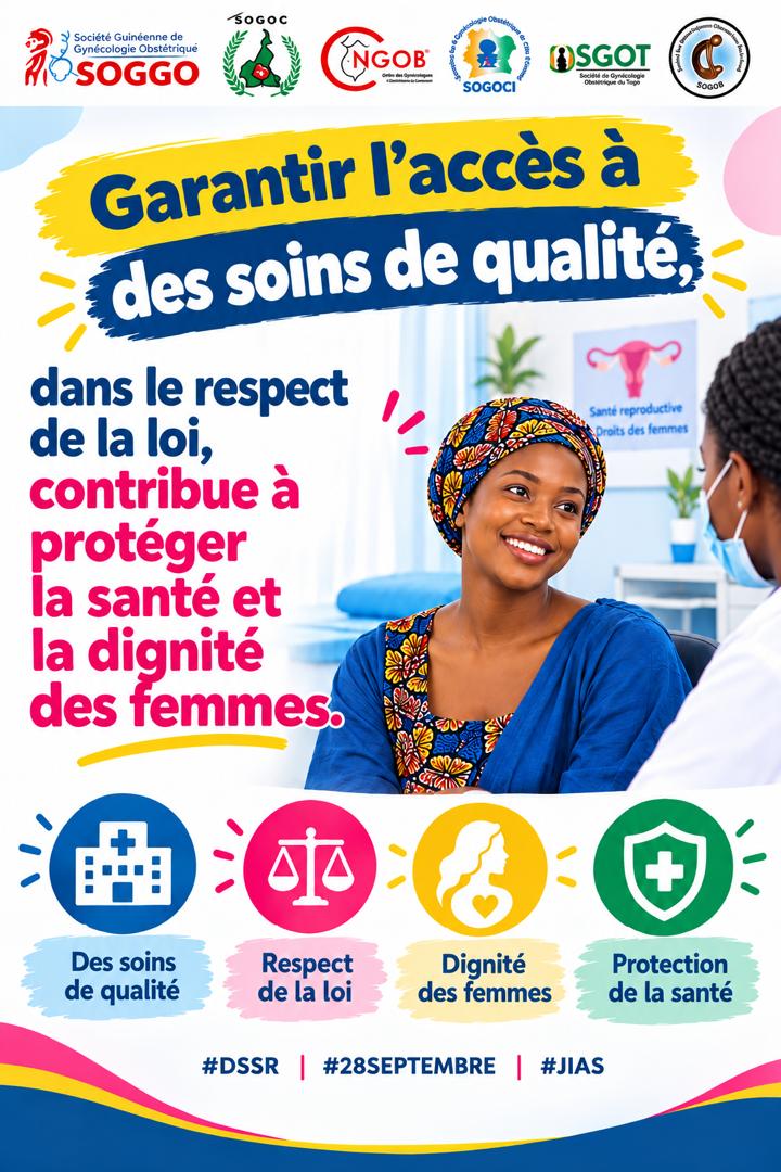 Sgot_togo's tweet photo. Garantir l'accès à des soins de qualité, dans le respect de la loi, contribue à protéger la santé et la dignité des femmes.
#AvortementSécurisé #28Septembre #DSSR #SantéSexuelleEtReproductive #ZéroStigmatisation,#AbortionHealthcare
@FIGOHQ @CentreOdas https://t.co/SkSIKEmoIw