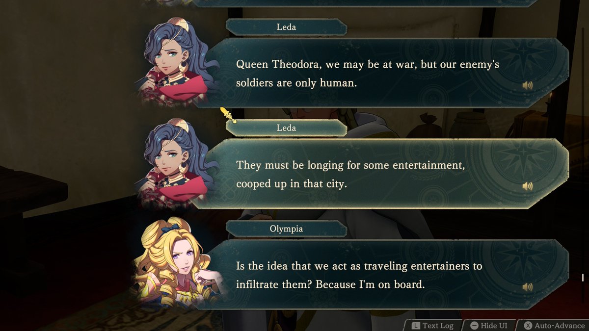 SuuArts's tweet photo. #FE万紫千紅 | #fe18 | #FireEmblemFortunesWeave #FireEmblem | #fefw | #fefwspoilers love love love olympia's ride or die energy for this obviously bad plan lmao https://t.co/rhIRETRv5D