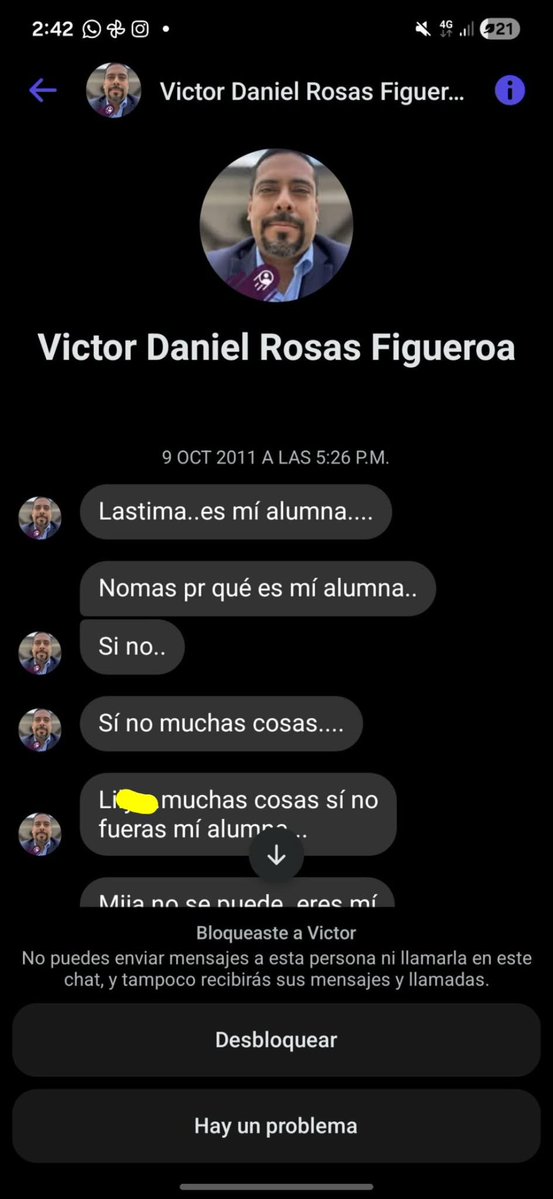 CarloVelamx's tweet photo. PROFE DE LA SECU 81 EN #Matamoros TIENE MÁS DE 15 AÑOS ACOSANDO MENORES

 Una ex alumna de #LordDanonino que vio la nota, muestra que el profe la acosó por años. Nunca hablo por miedo, y dice “Carlo, hablo porque pensé era la única. Veo que no. Ni una más Carlo”  @EDUCATAM 
🧵👇🏼 https://t.co/hZjI28DioX