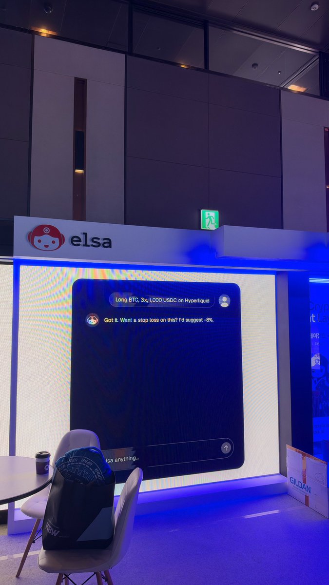 HeyElsaAI's tweet photo. Day 2 at @kbwofficial 🇰🇷

More conversations, more builders, more people seeing what Elsa is becoming.

From the booth to the broader agentic finance stack, we’re here to show what happens after the prompt.

Seoul, we’re just getting started. https://t.co/81SEKriQRB