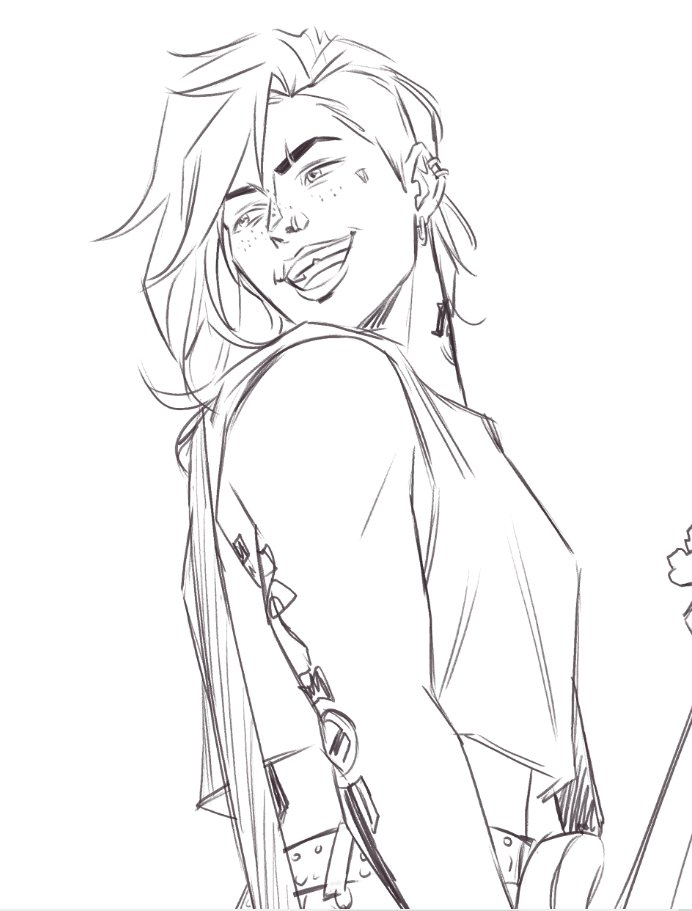 aicodraws's tweet photo. bassist vi + her band Sorry About the Carpet for the postcard fic hehe

wip https://t.co/n4eSwv3q8j