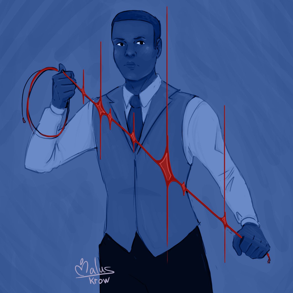 MalusKrow's tweet photo. prompts: unconventional weapon &amp; weapons
combined today's #cringetober &amp; #hannibaltober2026  
#hannibalnbc #tobiasbudge https://t.co/faNU0l0MrZ