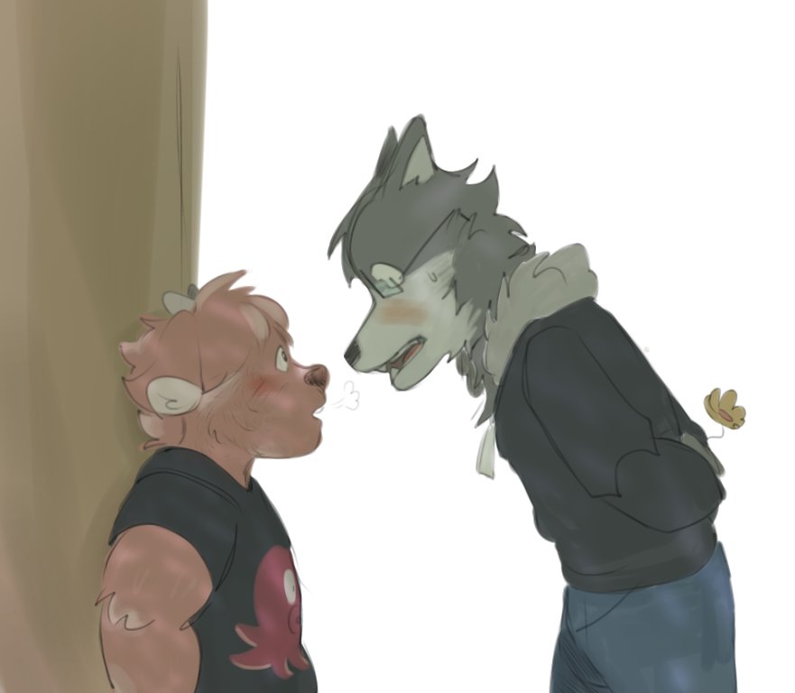 Drino_or's tweet photo. A... Andreh-kun... 🐺🐮

(Locochón x Andreh)

Es mi primer dibujo referente a los webones, y que manera de empezar con un ship que adoro. 🐊✨

#Webones #Locochon #Andreh #WebonesCorp #AndrehElGOAT #QuieroKeke https://t.co/1ya4IrWEBs