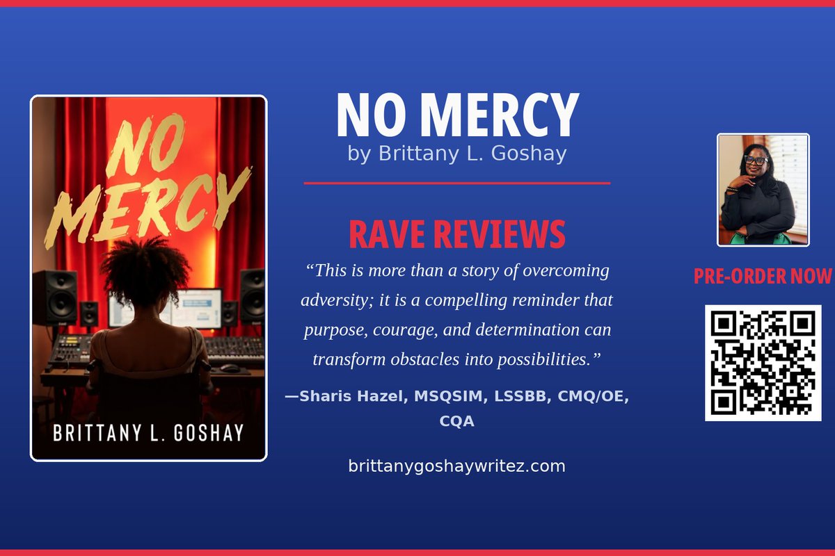 beewritezz's tweet photo. SOROR HAZEL loves NO MERCY! Available 10/14/26 #preordernow #scanthecode #nomercybook #comingofage #beewritezz https://t.co/1A0wTARK5H