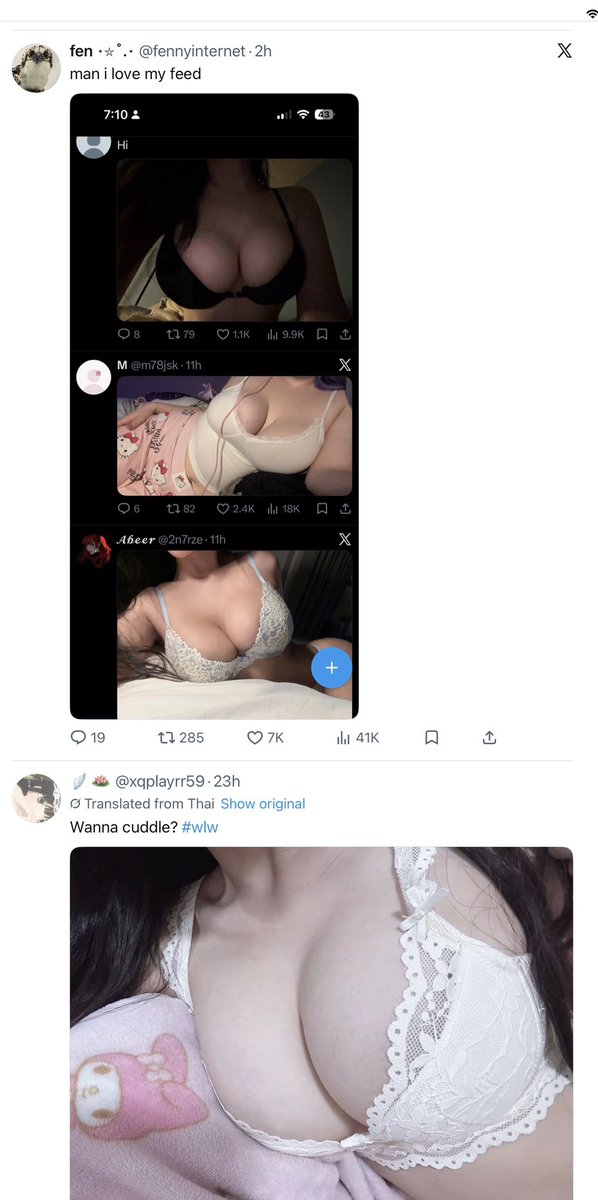 minxiney's tweet photo. man I love my feed https://t.co/xJ7lJQFgeK