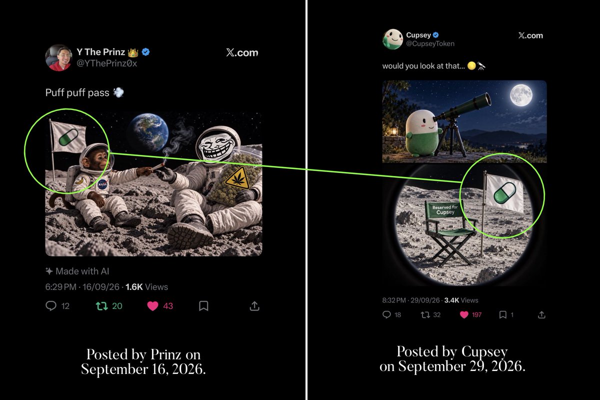 OsitoLimaX's tweet photo. NEW EASTER EGG ALERT 🚨
Featuring @YThePrinz0x

Thesis: $MOONKEY was stealth launched by @Pumpfun @a1lon9

This clue is not a coincidence.
They are trying to tell us something.
IYKYK

https://t.co/sEmHAhHhyw https://t.co/nzOSIwsX5l