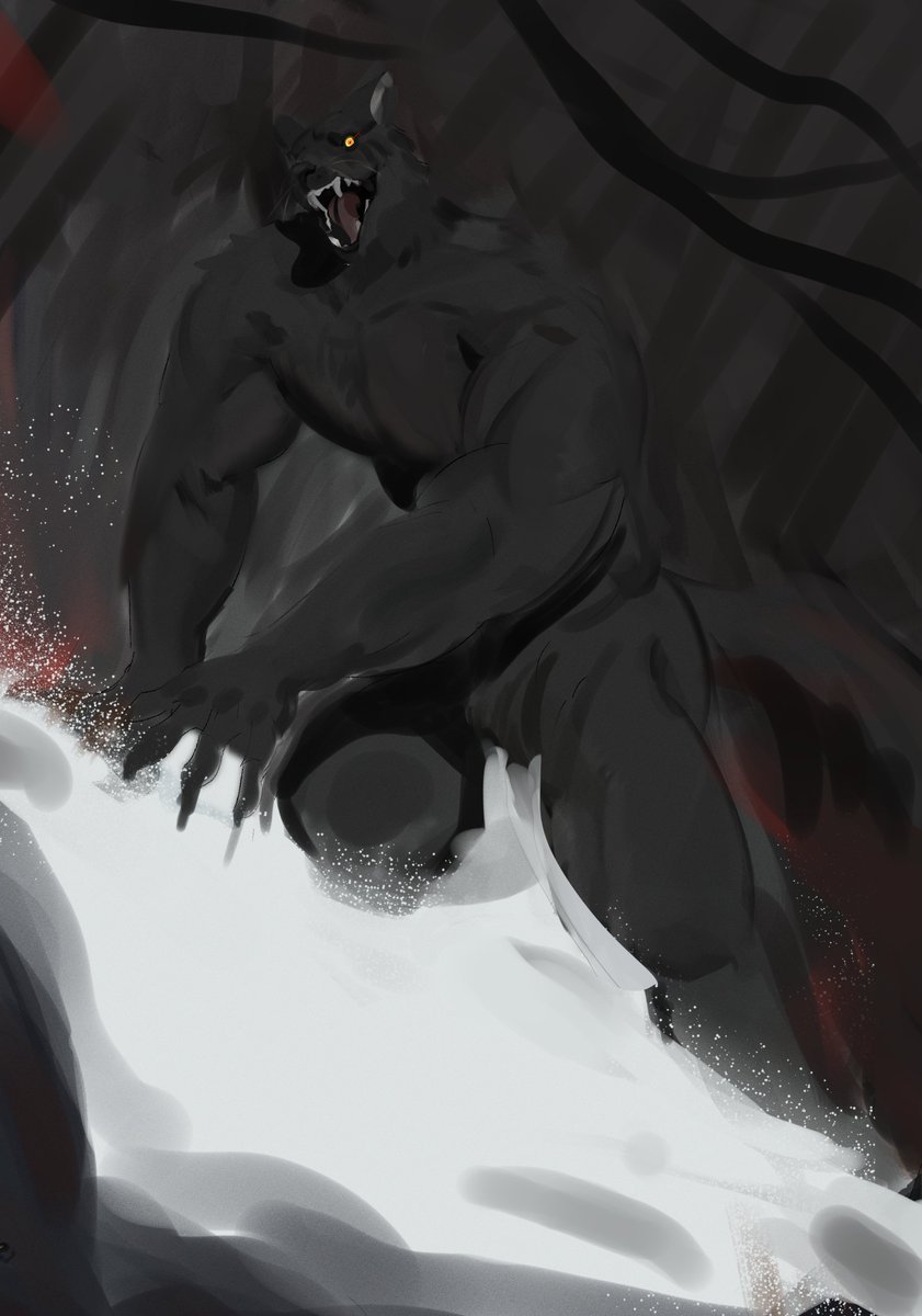 boo_fu__'s tweet photo. #weretober 1 wolf! https://t.co/3umEo0Zvdg