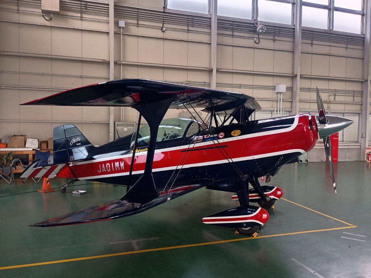 ishino_makimaki's tweet photo. いわて花巻空港スカイフェスタ2026に向けて、昨日花巻空港にフェリーしました

これで悪天候でさえ無ければ最悪でも地上展示はできます！

日本では唯一飛行可能な　Pitts S-2C を目の前でご覧くださいませ

今週末はいわて花巻空港へ！！ https://t.co/k41QpWfbR4