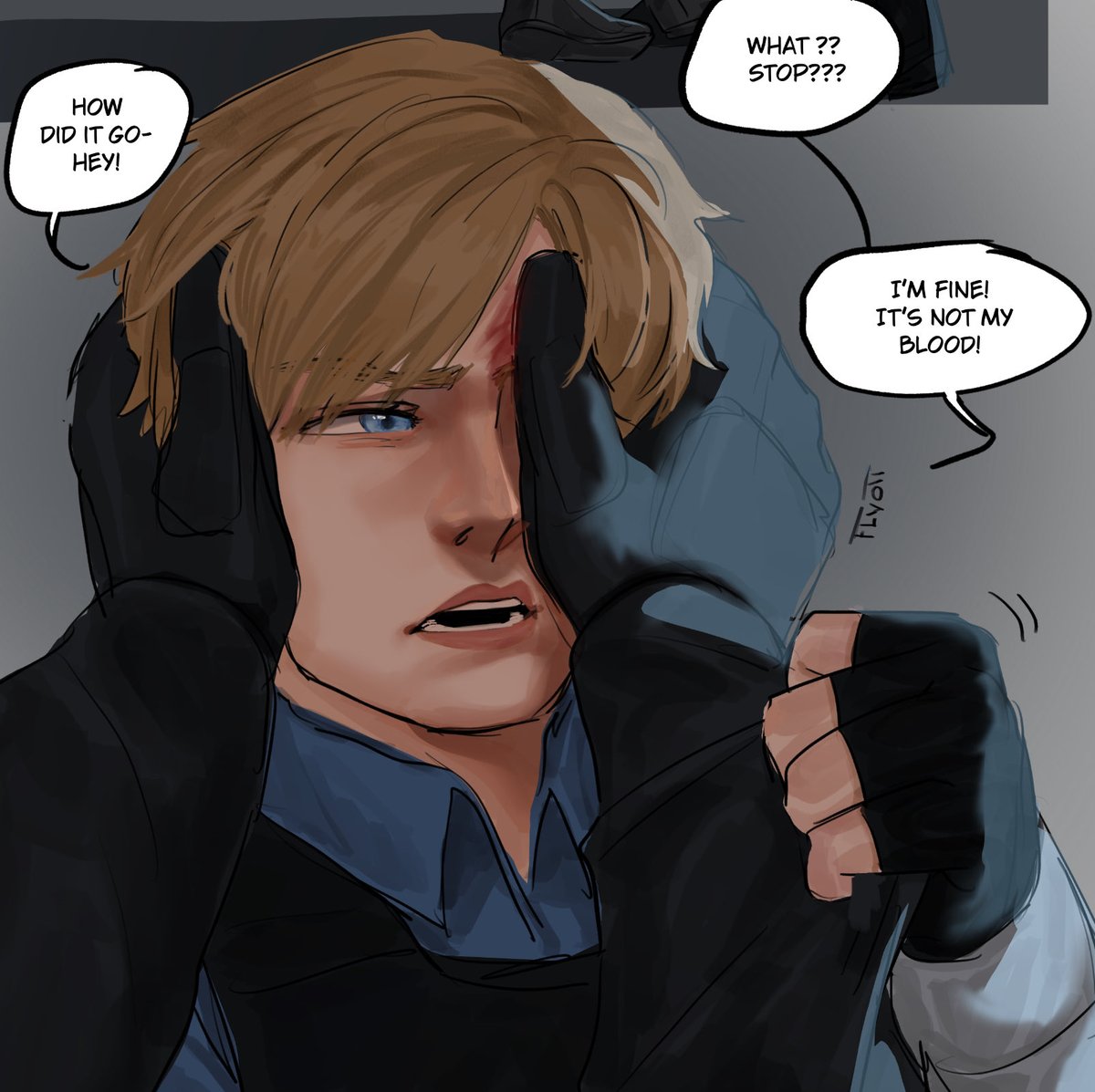 flyott's tweet photo. Part 3/4 #Hunk #LeonKennedy #ResidentEvil https://t.co/CAJrgb4utE
