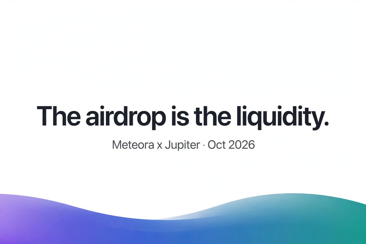solbankdefi's tweet photo. TL;DR: Meteora turned its airdrop into launch liquidity. Watch whether other protocols copy it.

🔖 Bookmark for airdrop season
🔁 Repost post #1 if it helped

Not financial advice. Crypto involves risk — DYOR. https://t.co/jbTBQV7zl0