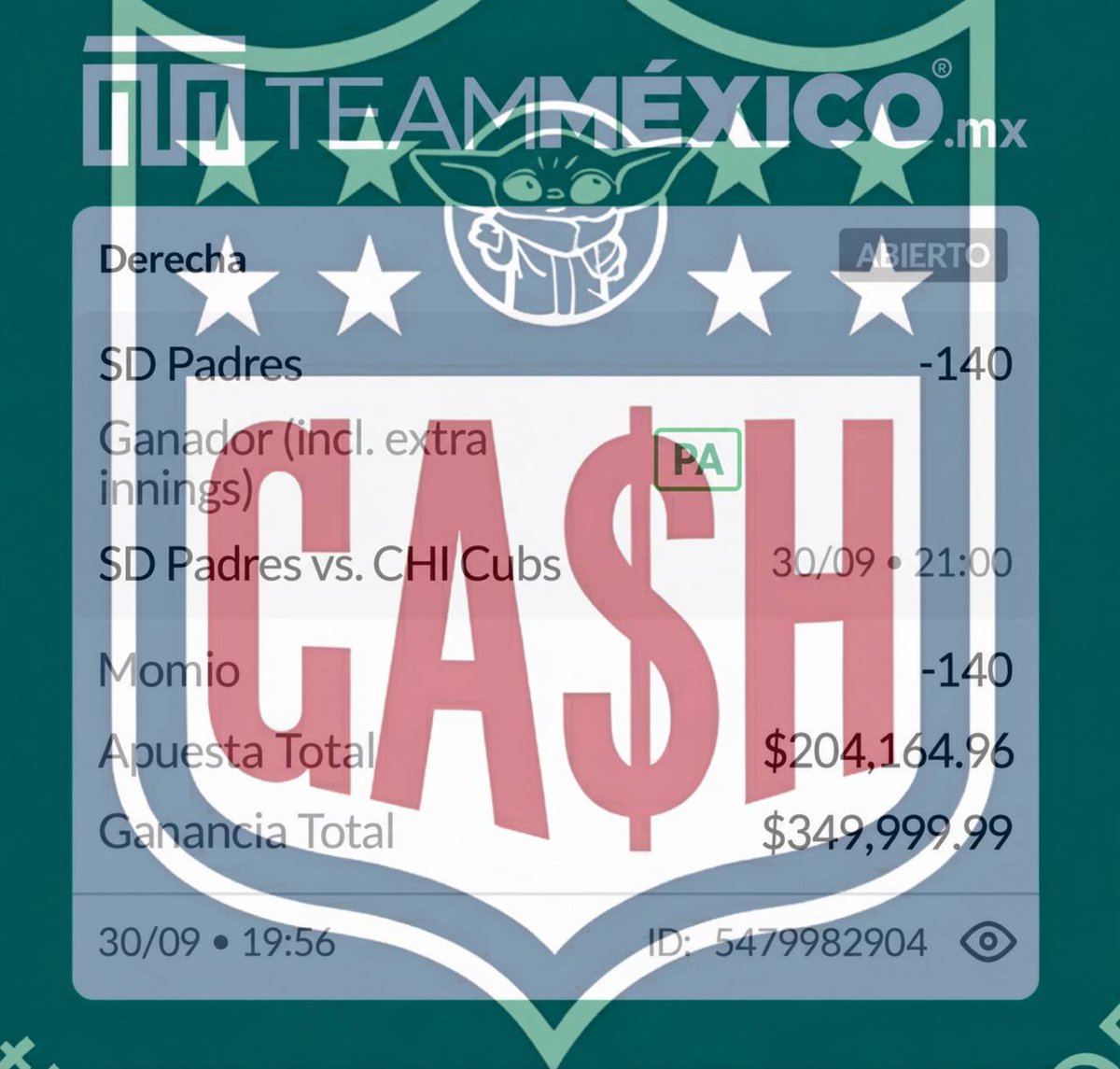 AdrianoPicks_MX's tweet photo. 🚨 𝗝𝗨𝗚𝗔𝗗𝗔 𝗗𝗘 𝗚𝗔𝗟𝗟𝗜𝗧𝗢 𝗩𝗜𝗣 🐓

🏟️ 𝗗𝗘𝗦𝗗𝗘 𝗘𝗟 𝗘𝗦𝗧𝗔𝗗𝗜𝗢 𝗡𝗢 𝗙𝗔𝗟𝗟𝗔𝗠𝗢𝗦
💣 𝗦𝗧𝗔𝗞𝗘 𝟮𝟬𝟬
💵 Esta jugada nos costó $𝟰𝟵𝟵

Más apuestas 𝗚𝗥𝗔𝗧𝗜𝗦 de #GallitoVIP 👇
https://t.co/TJscdKTHoL https://t.co/fNny8mhKRO