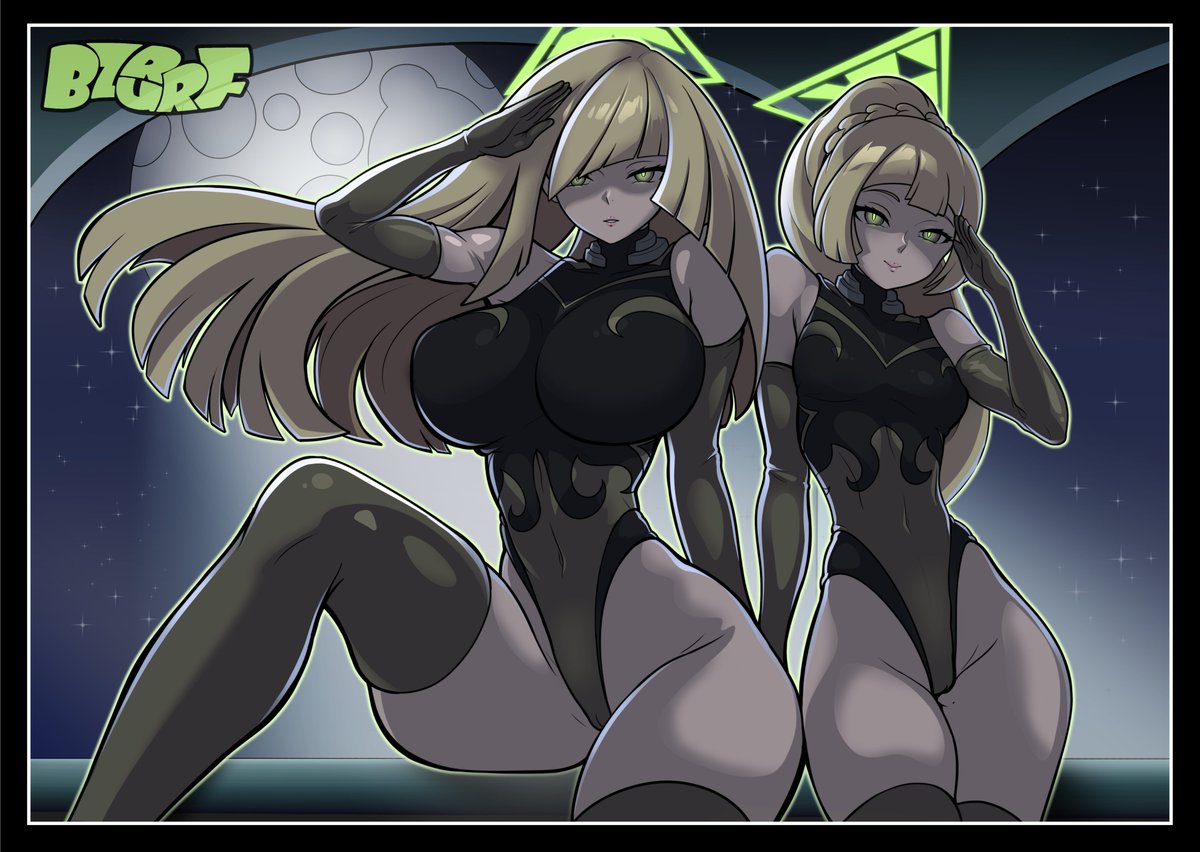 bzurrf's tweet photo. Lusamine and Lillie cnverted to Kaiser corp PMC members for this months PixivFANBOX subscriber reward!  

You can find the full rez and uncensored versions with this link:
https://t.co/qtCCri66FI 
#BlueArchiveㅤ #Pokemonartㅤ https://t.co/SeOHlZFXWR