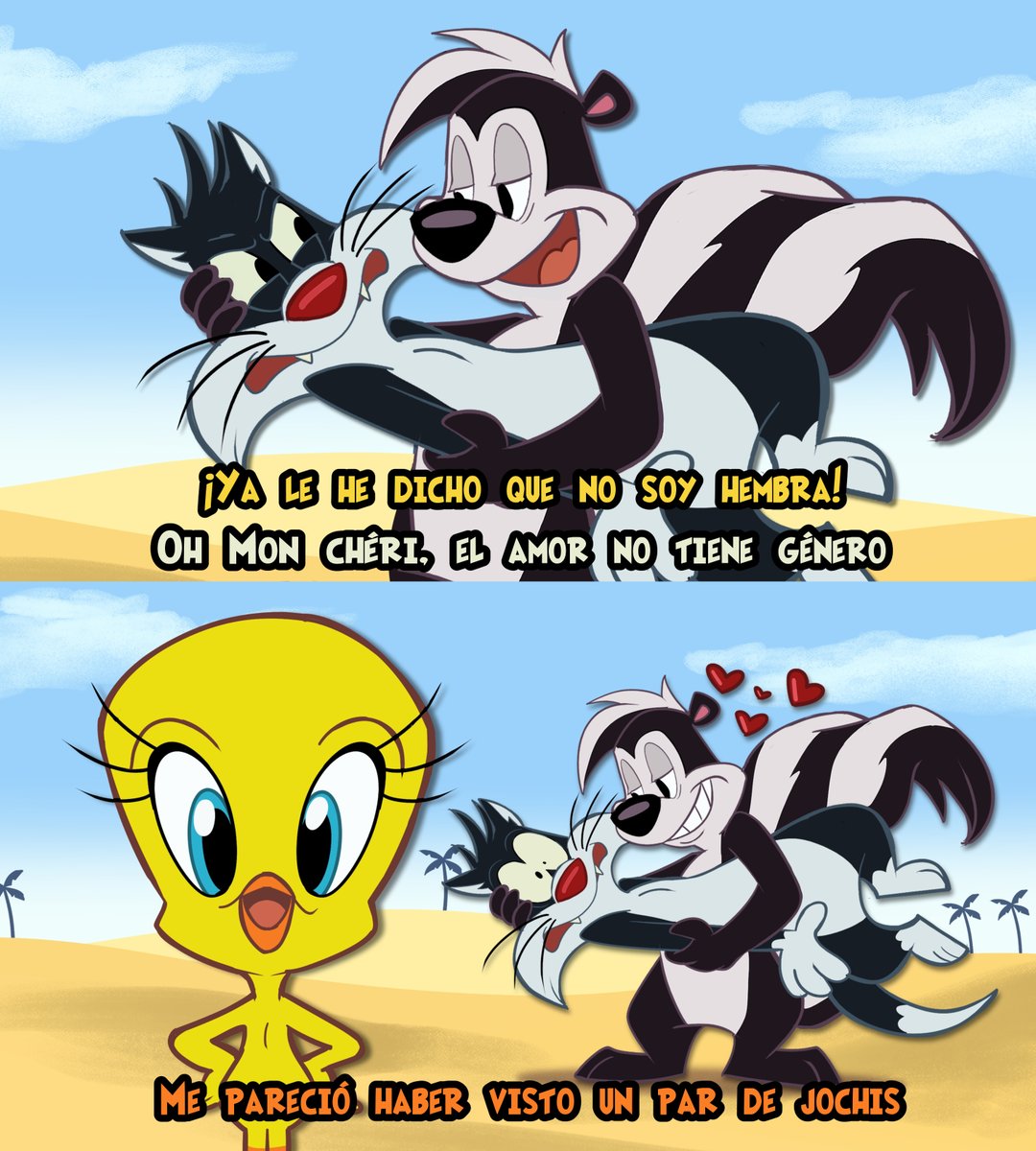 RosaToons's tweet photo. Ya ni disimulan 👀

#looneytunes #Pevester #fanart #humor #bl https://t.co/anwJIeDecQ