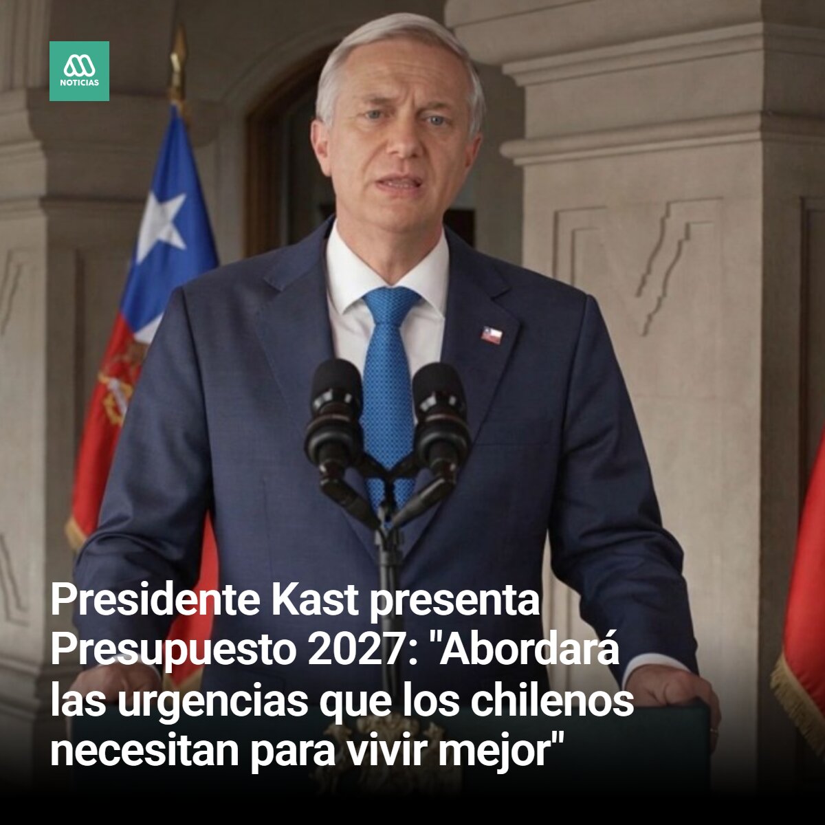 meganoticiascl's tweet photo. 🔴  En cadena nacional, el mandatario detalló las áreas que serán prioridad para los recursos del próximo año. https://t.co/OK1IlvbtxJ
