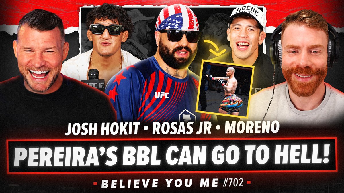 BYMPod's tweet photo. It's a BRAND NEW #BeleiveYouMe on a special day and time! @Josh_HokitUFC joins to talk his title fight at #UFC334, plus interviews with @theassassinbaby and @RaulRosasJr8 plus Jiri vs Navajo, #UFC332 preview and so much more!

Full Video Here: 

https://t.co/U5B5vZLWlW https://t.co/5DdknXtkQz