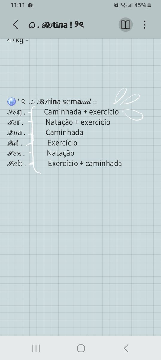 im_andy444's tweet photo. 𝒱 ou fazer essa rotina todas as semanas de outubro + jejum intermitente + cortar um pouco de açúcar. 

Agora eu quero ver eu não emagrecer 8kg 😛
   #edtwt #wl https://t.co/RkYTnVDe1m