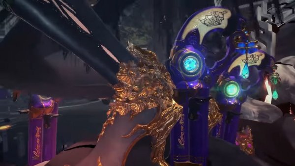 corvvsvmbra's tweet photo. The biggest issue i have with color my world is the triple barrel design, because 2 of the guns attach to the back of Bayonettas heels, and when firing off, the barrel rotates, but since her heels are holding the guns by the barrel, the handles should be- #Bayonetta https://t.co/og9euEKPBU