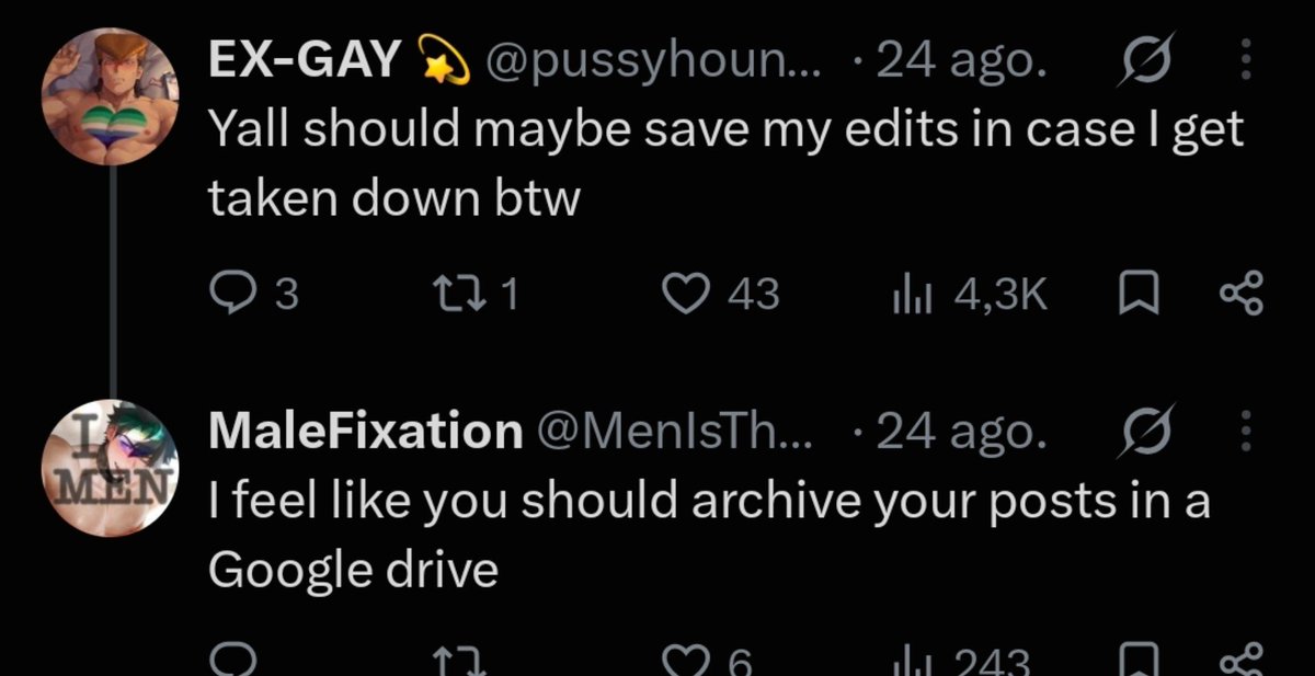 _FamiD3vil's tweet photo. @MenIsTheFocus @Cut3styfairy @K3rma7a2 paraphilia in real life but support a guy who literally said he believes in gay conversion therapy and that his posts should be protected when one of his many posts is like https://t.co/oLPspi1USX
