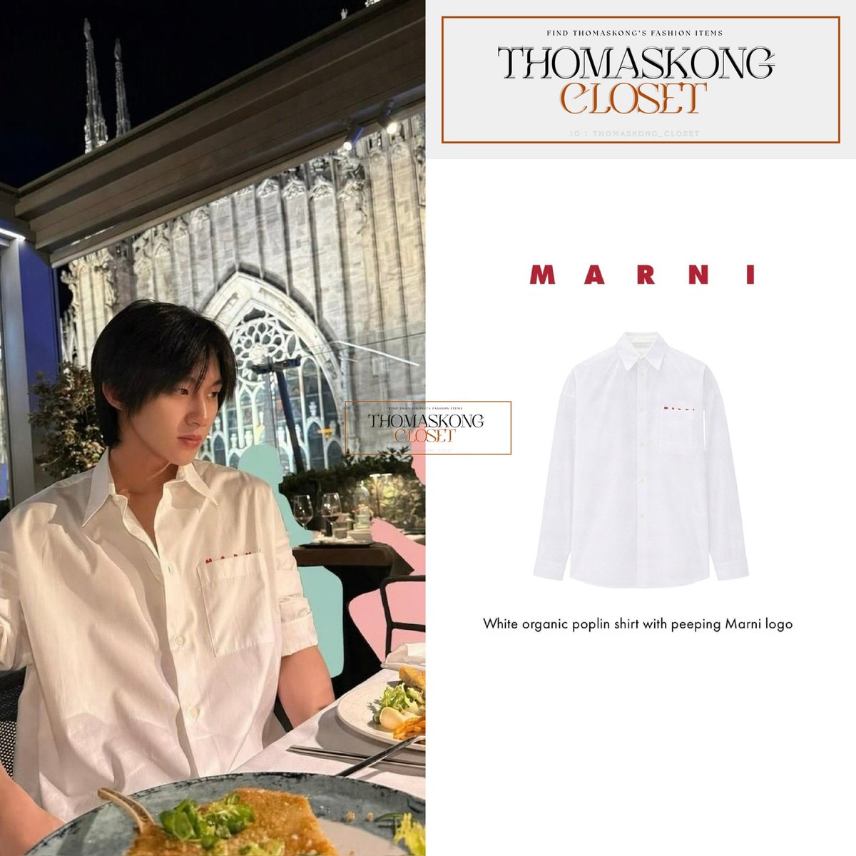 tmk_closet's tweet photo. [ 260930 IG : Kong Kongpob @kongjiro_ for MARNI @marniofficial Spring Summer 2027 Collection show by Meryli Rogge ] 

THOMAS KONG MFW SS27
#MARNIxTHOMASKONG
#Kongjiro
#MARNI #MARNITH
#MarniSS27
#milanfashionweek 
#thomaskong_closet https://t.co/ZUHFxp8Ayj