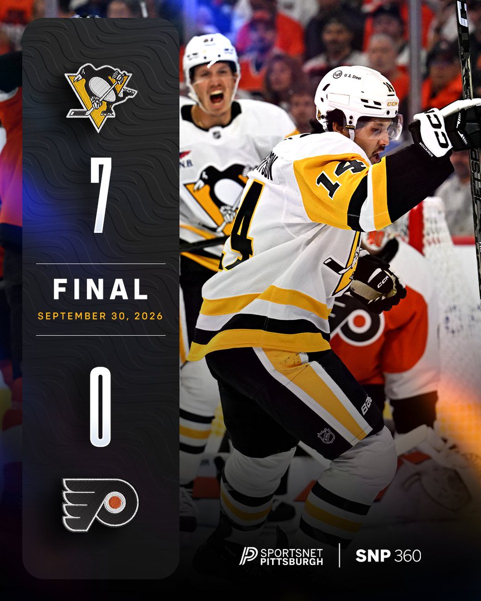 SNPittsburgh's tweet photo. Good guys won (by a LOT!) 😇 

Join us on SNP / SNP 360 for postgame coverage + locker room reactions! https://t.co/iekOr1AfeA