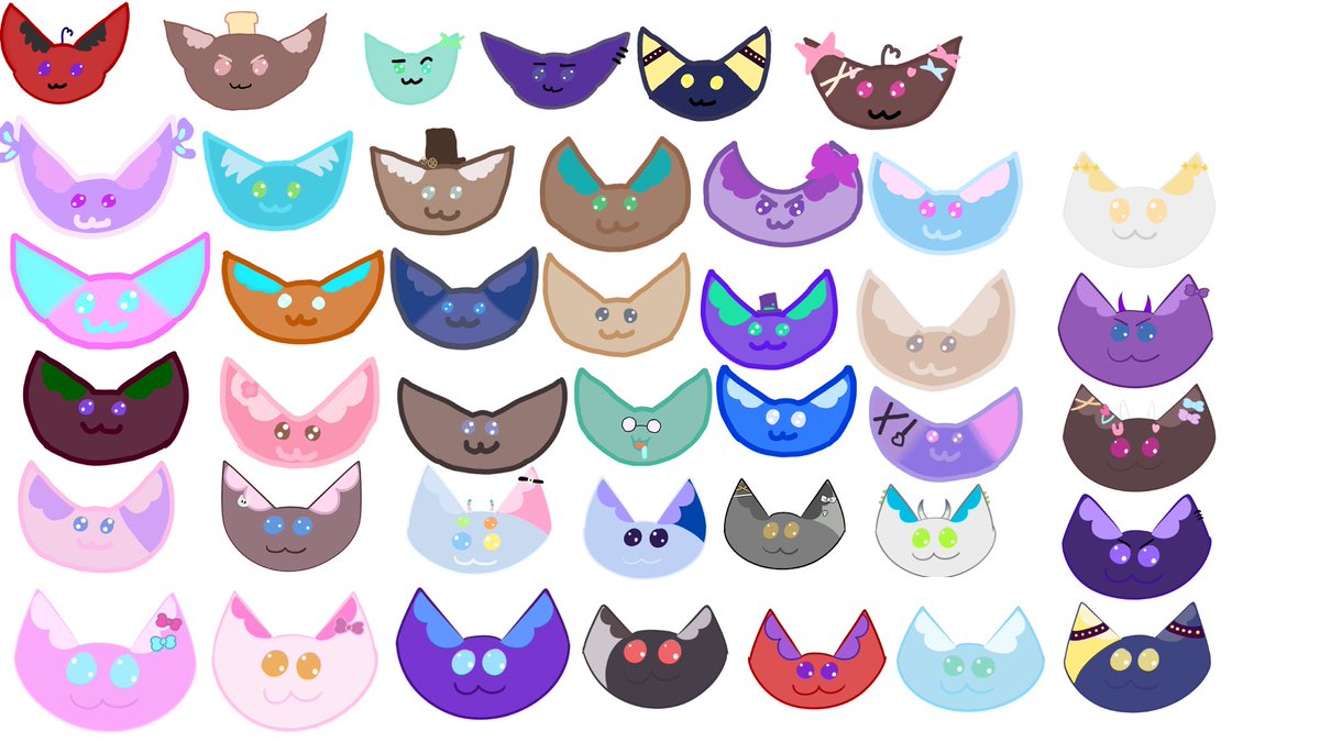 PuffballRose's tweet photo. Updated cat list https://t.co/A4BFMIeNh1