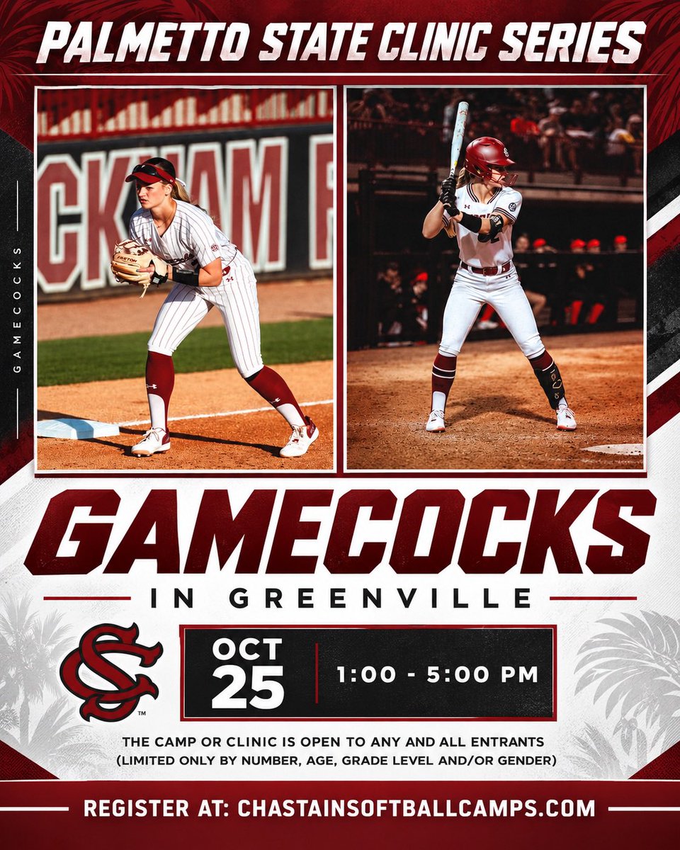 ChastainSBcamps's tweet photo. See you in Greenville!!

Register at https://t.co/yKWBPCcBNQ 🤙 https://t.co/8cG7bMjnEO