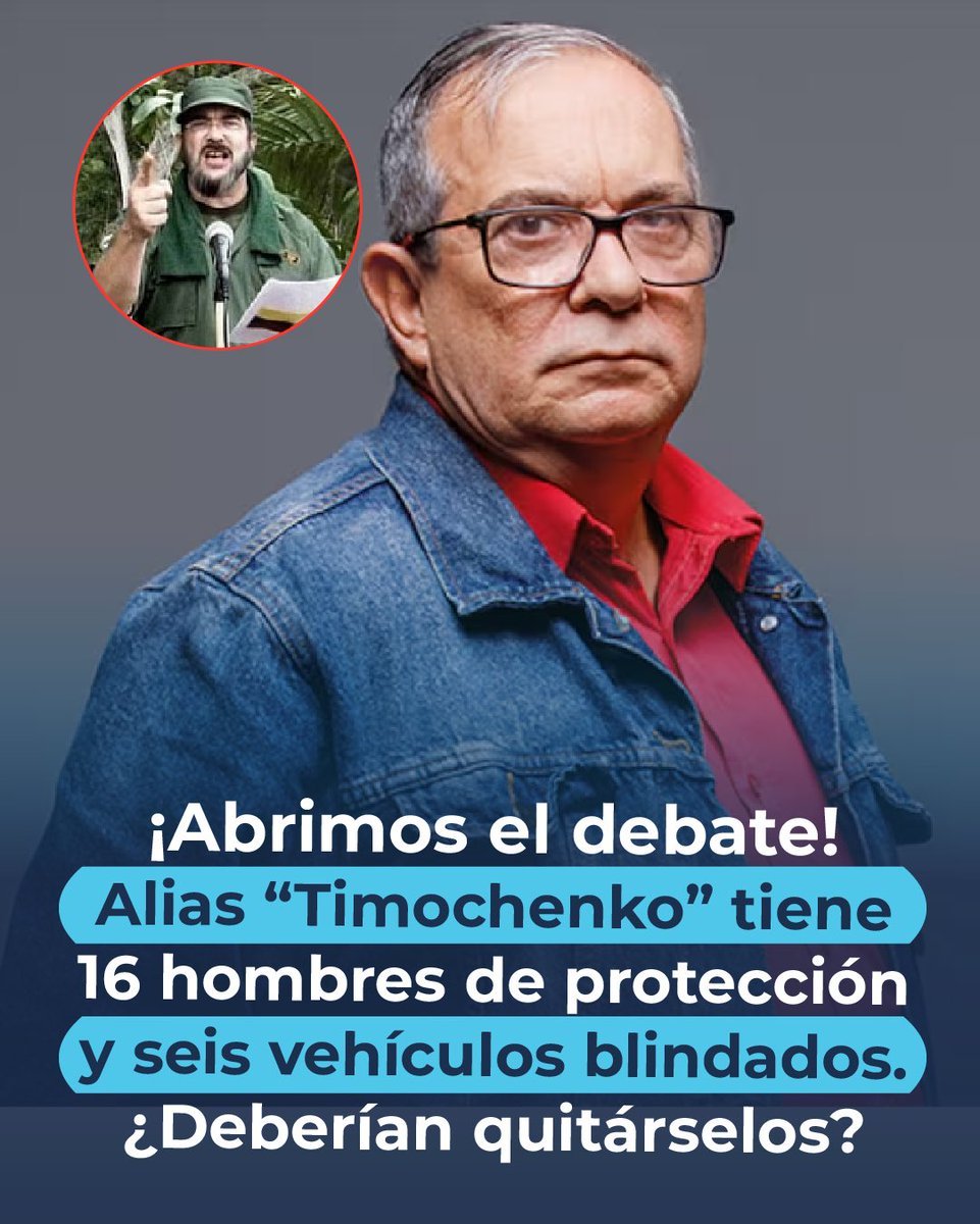 Maximo_Decimox's tweet photo. 🚨#GranEncuesta Estás de acuerdo con que le quiten el robusto esquema de seguridad a alias “Timochenko”, que tiene más escoltas que un ministro?🚨

❤️ 🔁 Sí, por supuesto. 

📩 No, de ninguna manera. https://t.co/F3hGq1TOW6