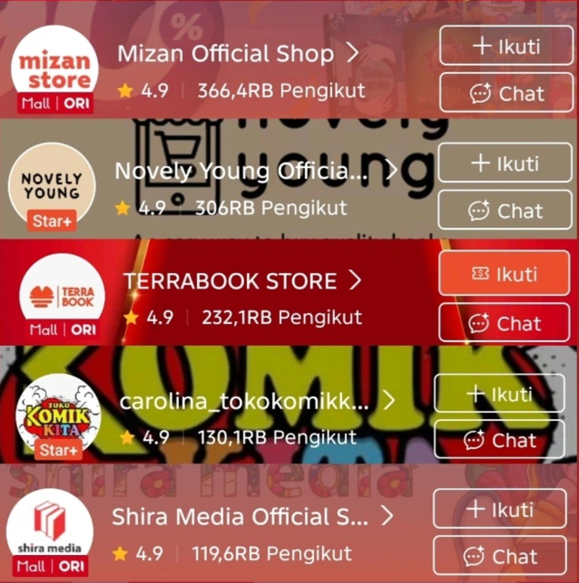 Pistachiojingga's tweet photo. WAJIB SAVE!! 

Buat yang suka hunting buku tapi males kena harga mahal, coba deh cek toko-toko ini. Bukunya original, pilihan bukunya juga banyak, terus sering ada harga promo. https://t.co/VnCKnrj2Q1