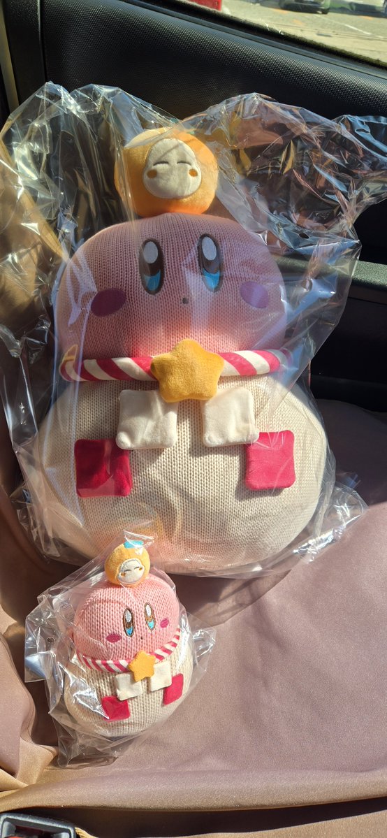 Lucas_Vermilion's tweet photo. 仕事で郵便局きたらカービィのこんなぬいあって、可愛すぎて思わず買ってしまった(7,150円勝ち)
大きい方はクッションらしいｗ https://t.co/2UXno3OfQf