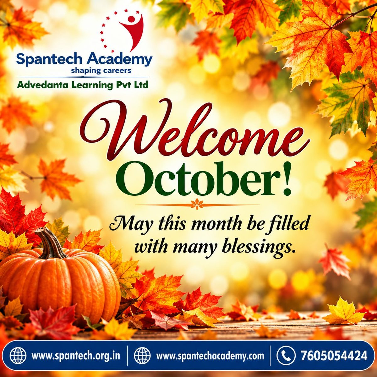 PalashSarkhel's tweet photo. #goodmorning #welcomeoctober #spantechacademy #shapingcareers https://t.co/EvVuPhyFlS