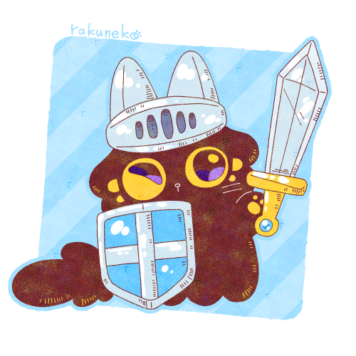 rakuneko_image's tweet photo. miniシリーズ第1663弾！
王道の剣士。

#イラスト #猫 #黒猫のロロ #RPG風 #ファンタジー https://t.co/KdKqDlzJCO