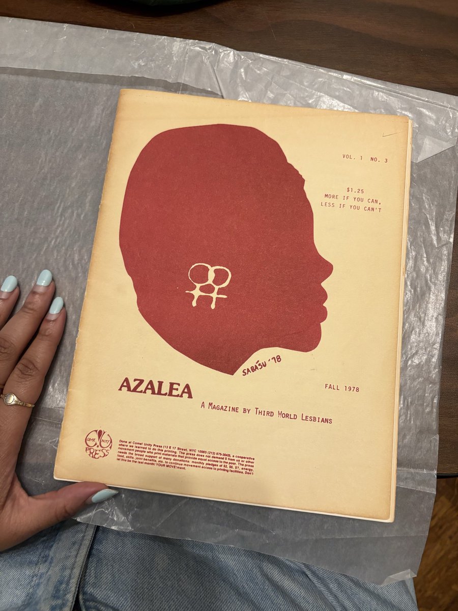 notanarch1ve's tweet photo. took another trip to the lesbian herstory archives in brooklyn to look for Black lesbians in the periodicals section 🕵🏽‍♀️🔎📝📰 https://t.co/sSJ6io1QXp