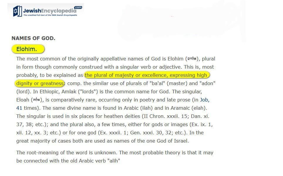 KingAdam___'s tweet photo. @CitadelKeys @TopicOnX @MakiTheSalafi It's a plural of majesty, otherwise you worship gods because Elohim is plural. https://t.co/pBtT1caLDN