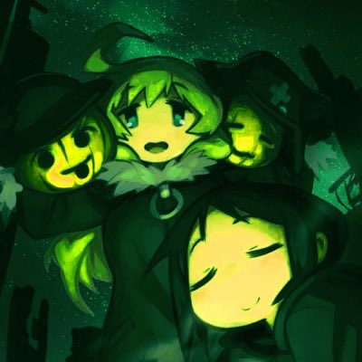 Not_Fritz_'s tweet photo. Green Halloween pfp https://t.co/hWMftTF3bA