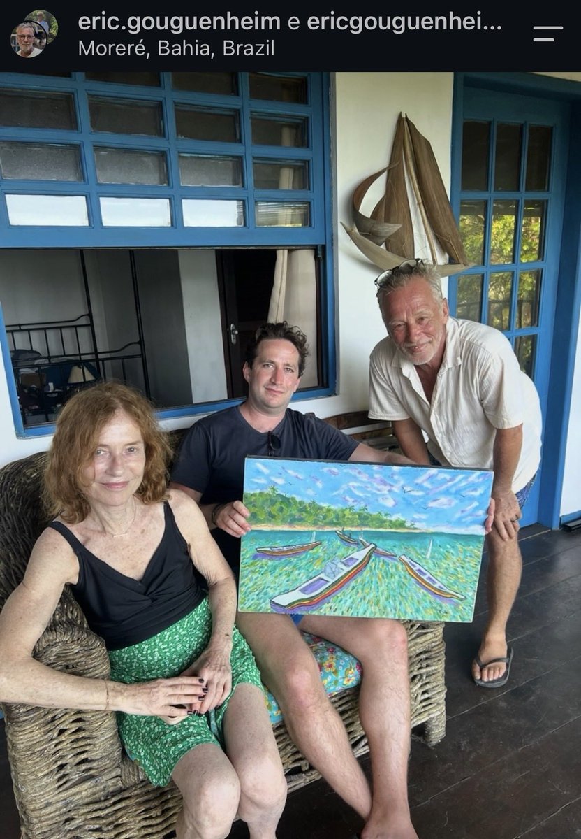 deneuveis's tweet photo. ISABELLLE HUPPERT NO PAÍS TROPICAL CRIADO POR DEUS E BONITO POR NATUREZA https://t.co/6nyGBKvLv3