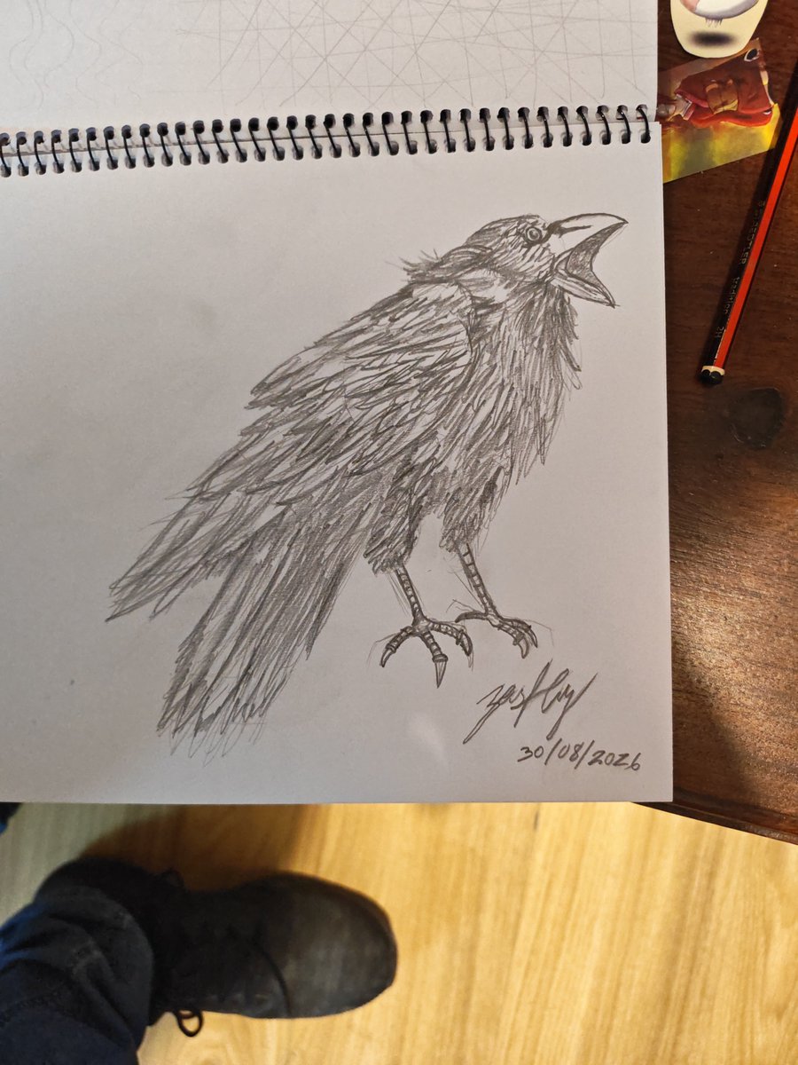 YerkoBulat's tweet photo. Well, I'm still learning. Today I drew this little bird from a reference... It turned out...
#TraditionalArt #GraphiteDrawing #PencilSketch #GraphiteArt #PencilDrawing #LearningToDraw #Sketchbook #DrawingPractice #Art https://t.co/B4XBRglD8k
