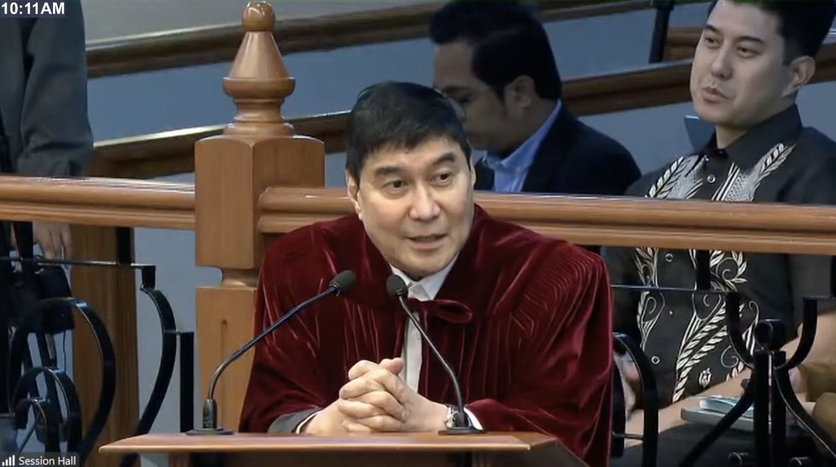 PhilippineStar's tweet photo. ‘NAGPAPA-CUTE LANG HABANG MAY KINAKAUSAP NA WITNESS’

Senator-judge Raffy Tulfo calls out the House prosecution panel for being “palpak” in presenting their witnesses.

“Kung minsan ‘yung prosecution, sorry ha, pumapalpak-palpak kayo. There are times na naglalagay kayo ng mga witnesses dito na hindi naman kailangan talaga, nagsasayang lang tayo ng oras,” he said on Thursday.

“Nakikita naman ‘yung mga senador inaantok. ‘Yung iba panay ang punta ng CR kasi wala eh, parang useless eh. So kung kukuha kayo ng witness make sure na talagang ‘yung witness na ‘yun ay merong masasabi na makatutulong sa ginagawang imbestigasyon sa impeachment,” Tulfo added.

“Meron pa nga kayong kinuha na pinagtatawanan tuloy, nagpapa-cute lang habang may kinakausap na witness na pulis. Ingat kayo sa pagkukuha ng mga witness at ingat kayo sa pagsasalang ng mga abogado ninyo d’yan,” he continued.

LIVE: https://t.co/oOc4kwTphT