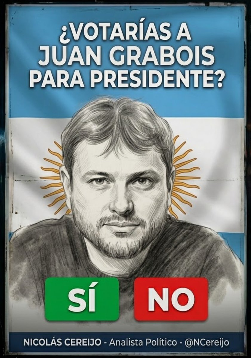 NCereijo's tweet photo. ¿Votarías a Juan Grabois para presidente? https://t.co/Ig6abfA1ty