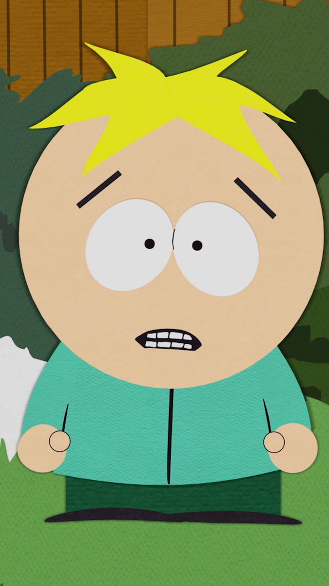 An animated image of Butters from South Park looking anxious and fearful with wide eyes and a worried expression. The image relates to the caption by depicting Butters in a state of distress as he deals with wealthy individuals, ready to call an exterminator to address the billionaire problem.