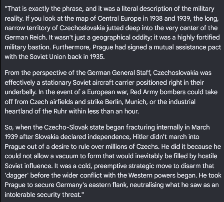 Scythe88af's tweet photo. @RobertPolvado @SecondITPC Thats a misrepresentation of history, first hitler annexed sudetenland and austria, to annex the pre ww1 german territories back, the austrians were ecstatic, then he had to annex prague because they had a pact with the soviets and there was real fear of soviets annexing the land https://t.co/HtJeHxv5WD