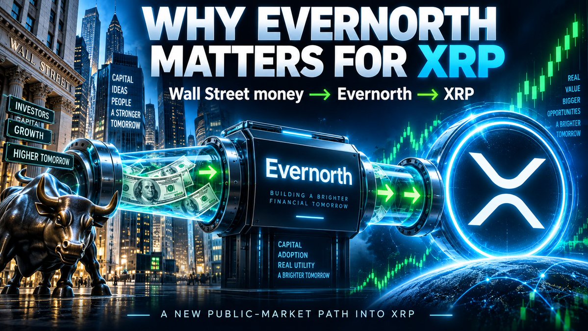 XRP_Online's tweet photo. 🚨 WALL STREET MAY HAVE JUST OPENED A NEW DOOR INTO XRP

Evernorth isn’t just “another XRP company.”

Think of it like this:

Wall Street money → Evernorth → XRP

Investors can buy Evernorth shares on Nasdaq.

Evernorth can use capital to:
• Hold XRP
• Buy more XRP
• Provide XRP liquidity
• Lend XRP
• Support the XRPL ecosystem

That means XRP could gain something it hasn’t had before:

A publicly traded company built around accumulating and USING XRP.

If Evernorth keeps raising money and putting XRP to work, it could become a long-term source of demand.

That’s why this listing is worth watching. 👀

#XRP #XRPL #Ripple #Crypto