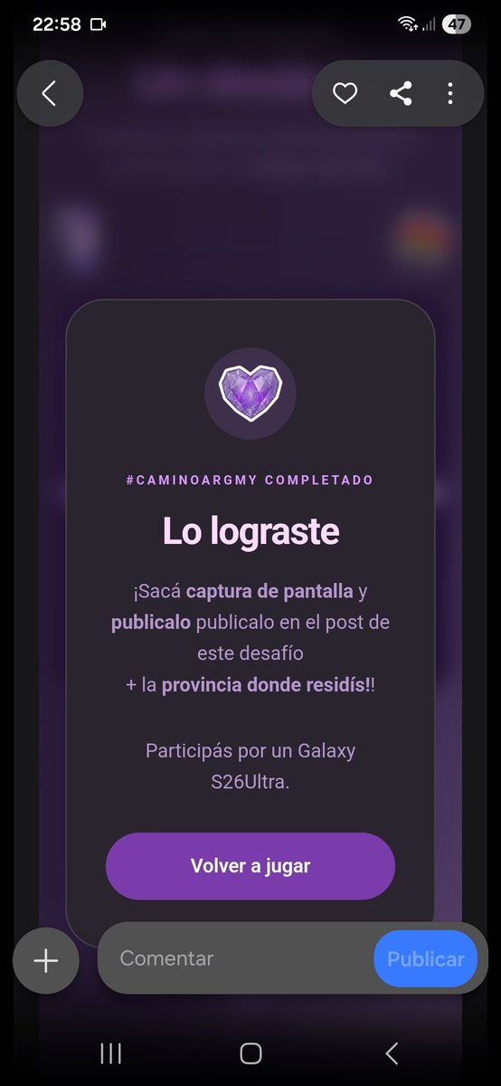 bangtanaye15's tweet photo. @SamsungArg Lo necesito 😭💜 soy de Buenos Aires Capital Federal #SAMSUNGS26ULTRA #BTS #ARMY #ARGMY https://t.co/UYoY6ScCts