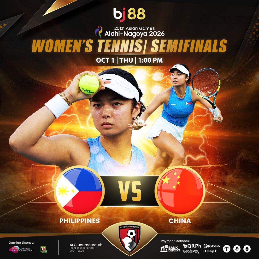 BJ88PHP's tweet photo. THE FIGHT CONTINUES 🏸🇵🇭

EALA CHASES A SPOT IN THE FINAL 🎾🔥

With a medal secured, Eala faces China’s Xiyu Wang in the semifinal. One more win sends the Filipina ace into the gold-medal match! 🏆🇵🇭 https://t.co/fSH04QcxKG
