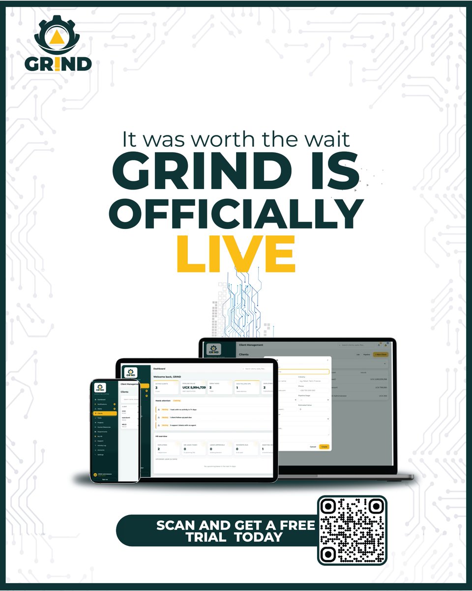 cinat_GroupLtd's tweet photo. Business owners. Managers. 👀
Tracking what’s happening across your business just got easier.
Meet GRIND
#Thegrind #TrackConnectControl #TheGrindLaunch https://t.co/zXp5u1ofWq