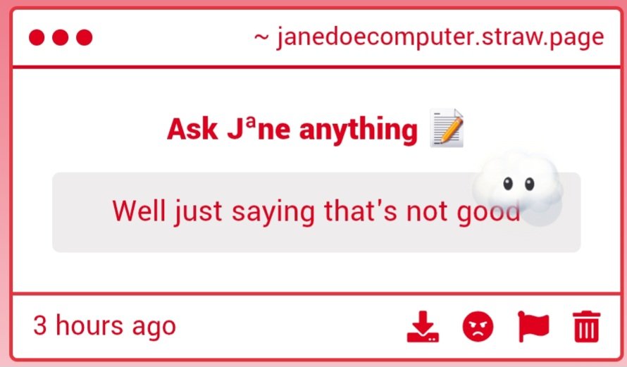 JaneDoeofDoe's tweet photo. 1# Hello there and I appreciate you're compliment, but at the moment I am not sure if I am wanting to adopt someone at the moment. But you are still welcome to be here.

2# Sorry..? What??

3# It really isn't, I want my husband back.. [whisper] curse that Builderman..! https://t.co/QTwdg6kmY0