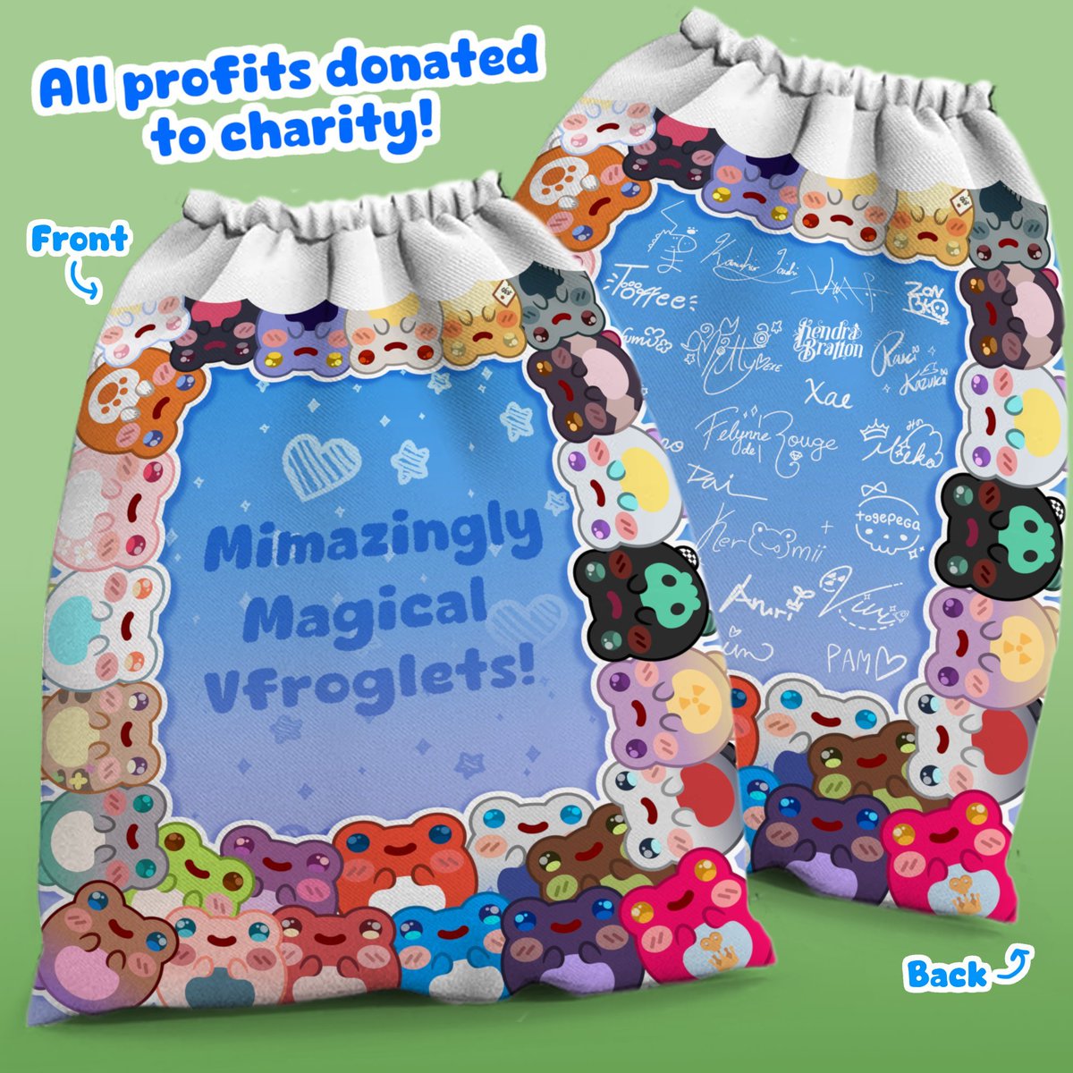 GamingWithMim's tweet photo. Last day to get the Vfroglet merch before I take it off the store! 
All profits are being donated to charity🐸💖
https://t.co/UmmqZk83LZ https://t.co/Cl99ybb0a3