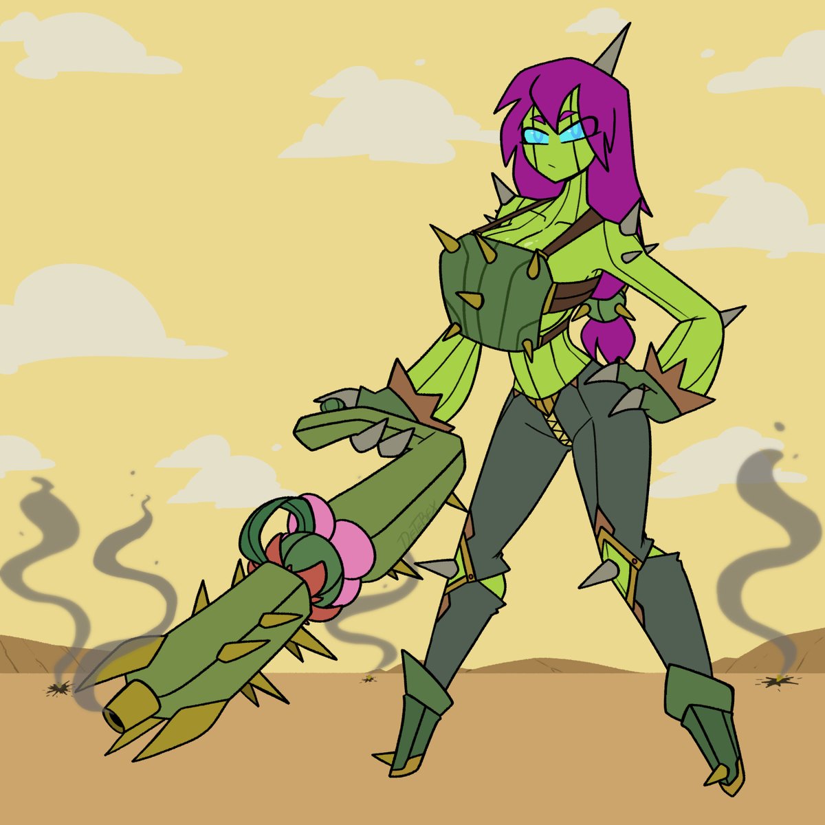 deterex525's tweet photo. And so, we've reached Day 30 of #seedtember and we end this little drawing challenge with a Commando Cactus, hope you all had fun.
#seedtember2026 https://t.co/gs6nrkG4pq
