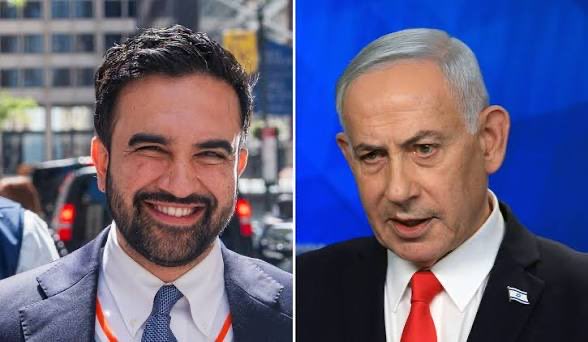 Matt_Murphy_23's tweet photo. Mamdani “if Netanyahu comes to New York I’ll arrest him”

Netanyahu (to Mamdani): “I’ll expose who you really are to the world”

*Netanyahu visits New York*

Mamdani: Arrests over 100 Anti Netanyahu protesters and spends $26 million of New Yorkers taxpayer dollars to stop “Antisemitism” while giving reverence to a Talmudic principle 

💡Mamdani is a Jew whose mom partied with Epstein and he is pretending to Muslim